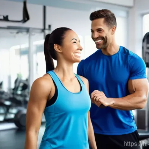 스포츠재활사 포트폴리오 작성법 - **Prompt:** A dynamic and inspiring image of a professional physical therapist or fitness coach (mal...