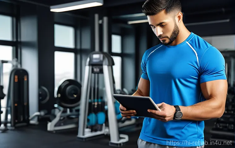 스포츠재활사 포트폴리오 작성법 - **Prompt:** A contemporary and professional image showcasing an individual (male or female, diverse ...